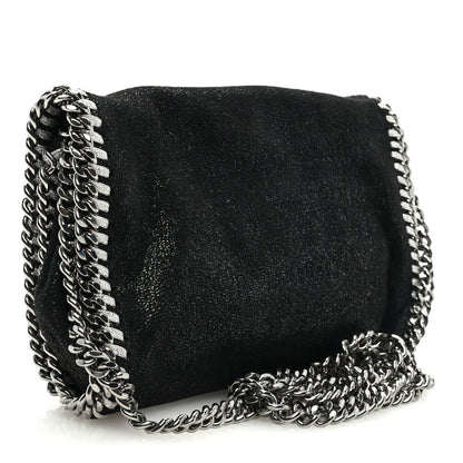 Stella McCartney Shaggy Deer Falabella Crossbody Clutch Black 2 of 8