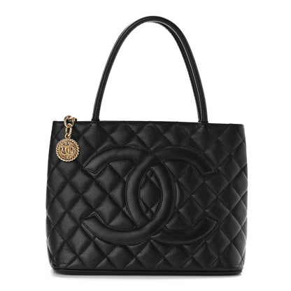 Chanel Caviar Quilted Medallion Tote Black 1 of 12