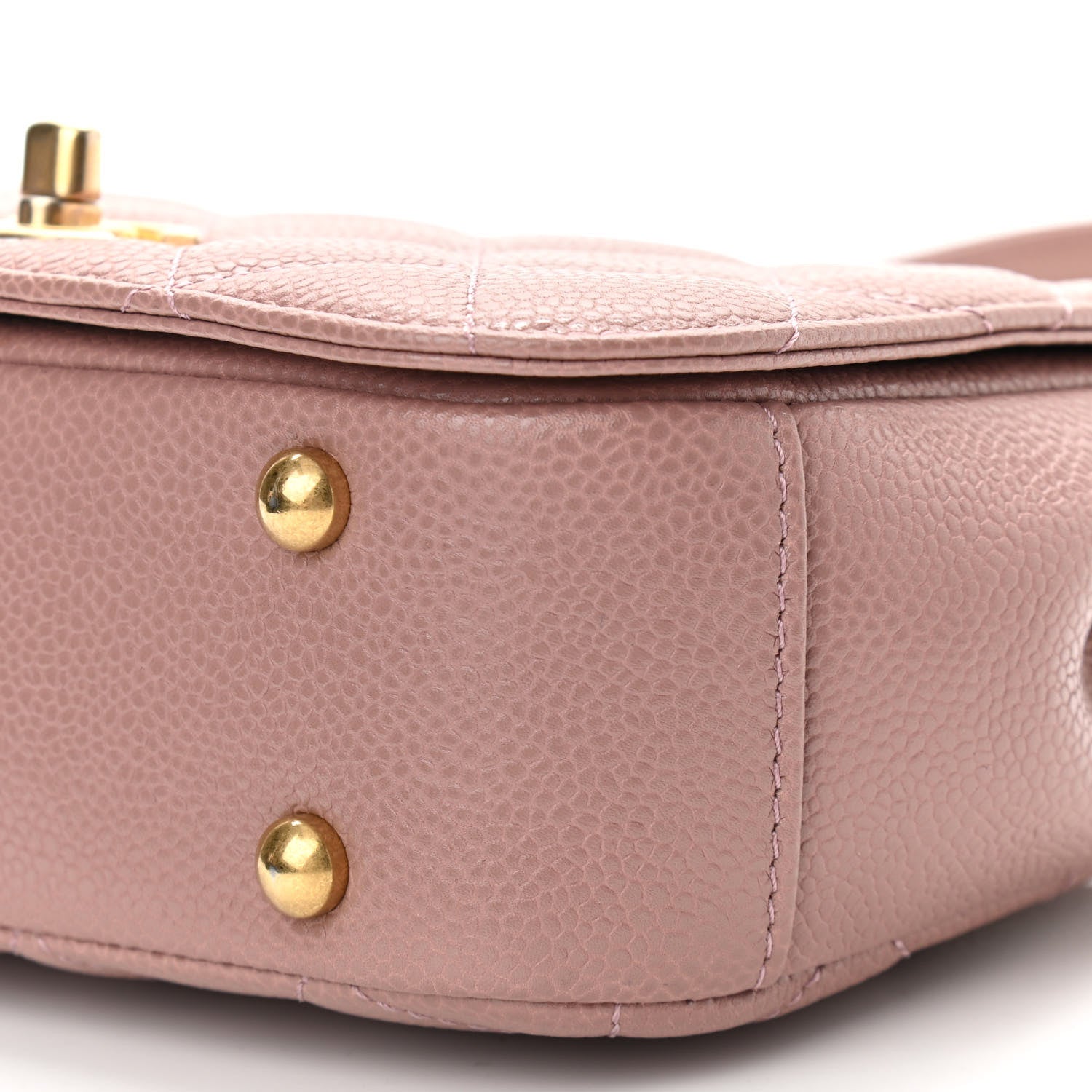Chanel Caviar Mini Carry Around Flap Bag Light Pink 10 of 10