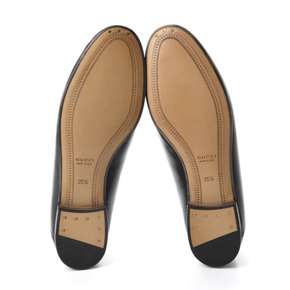 Gucci Lambskin Womens Brixton Horsebit Loafers 35.5 Black 6 of 10