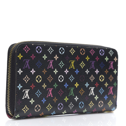 Louis Vuitton Monogram Multicolor Zippy Wallet Black Grenade 3 of 8