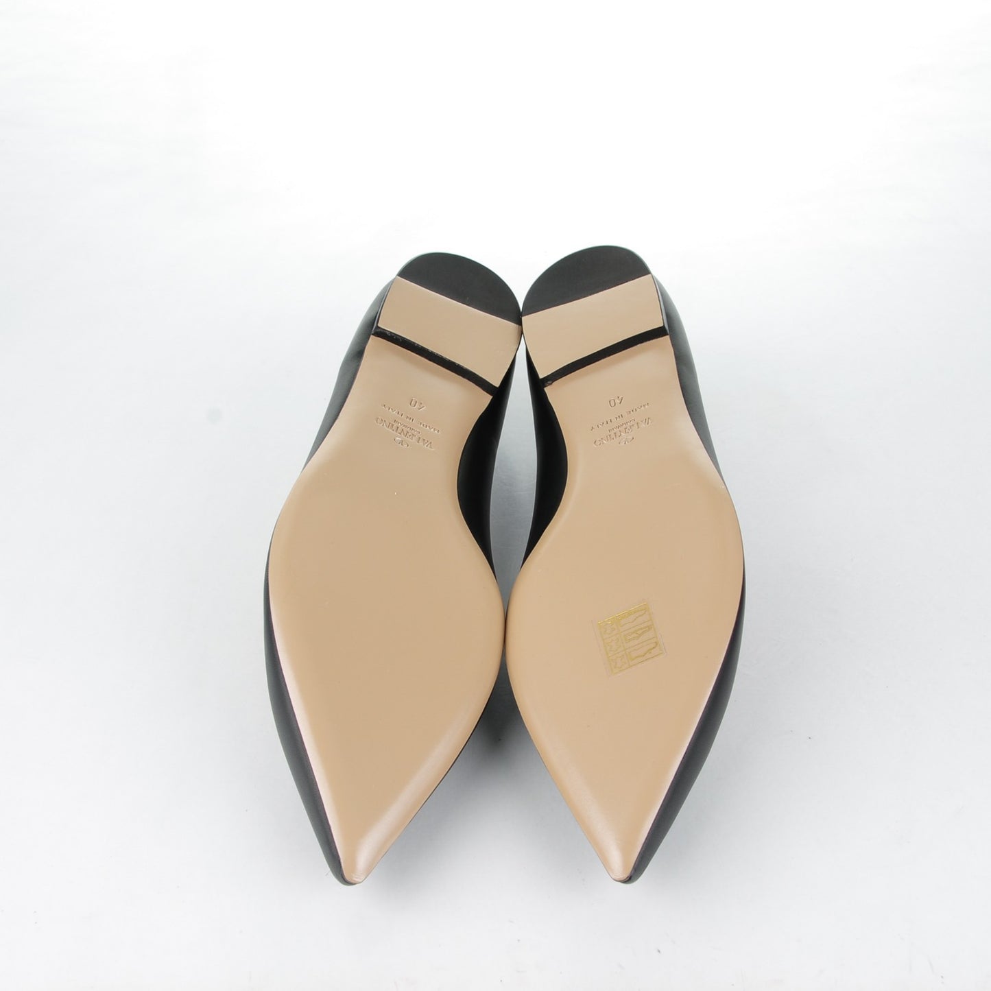 Nappa Rockstud Ballet Flats 40 Black