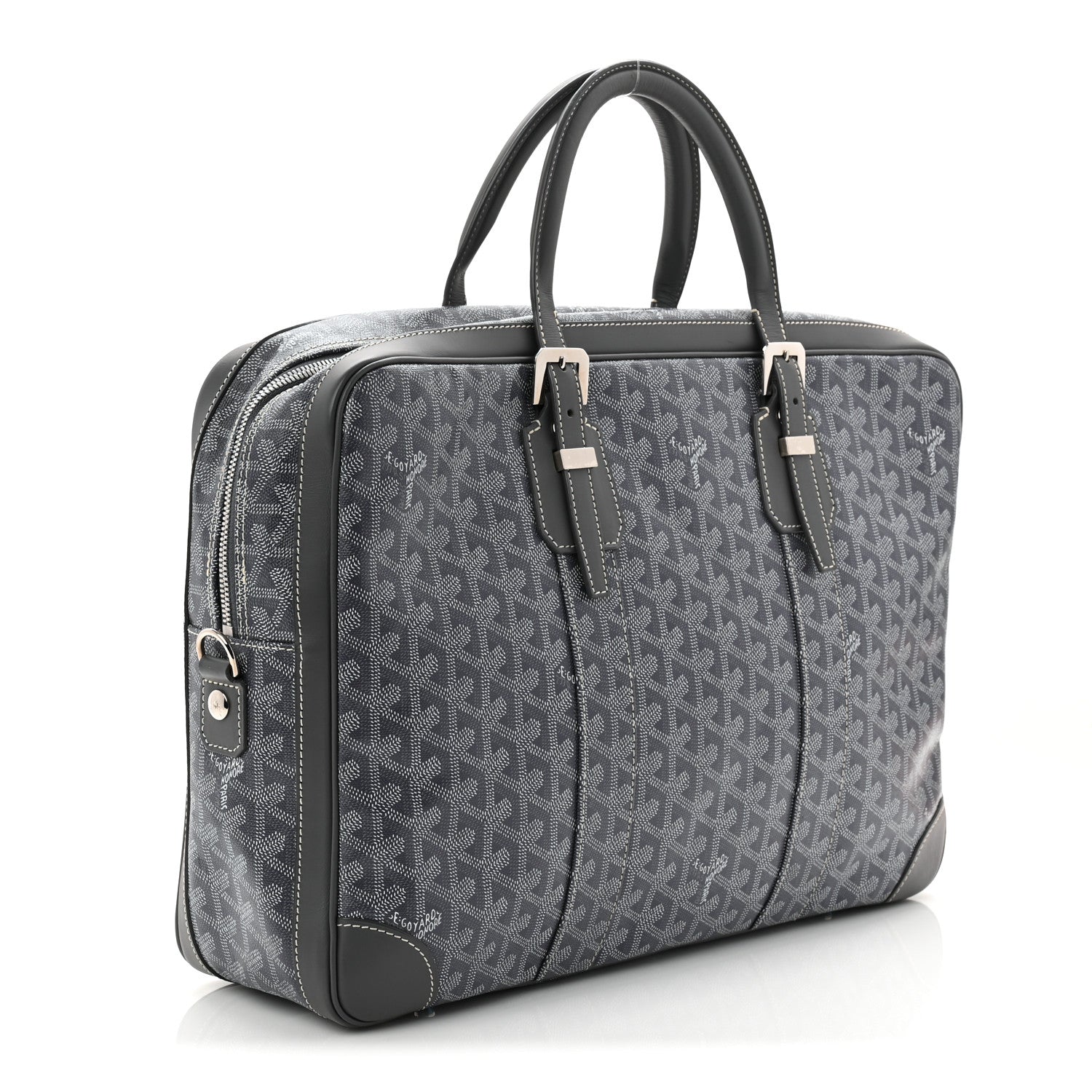 Goyard Goyardine Ambassade MM Briefcase Grey 4 of 19