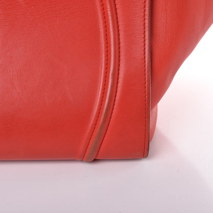 Celine Nappa Calfskin Medium Phantom Luggage Vermillion 22 of 28
