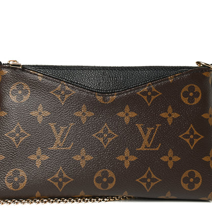 Louis Vuitton Monogram Pallas Clutch Black 9 of 10