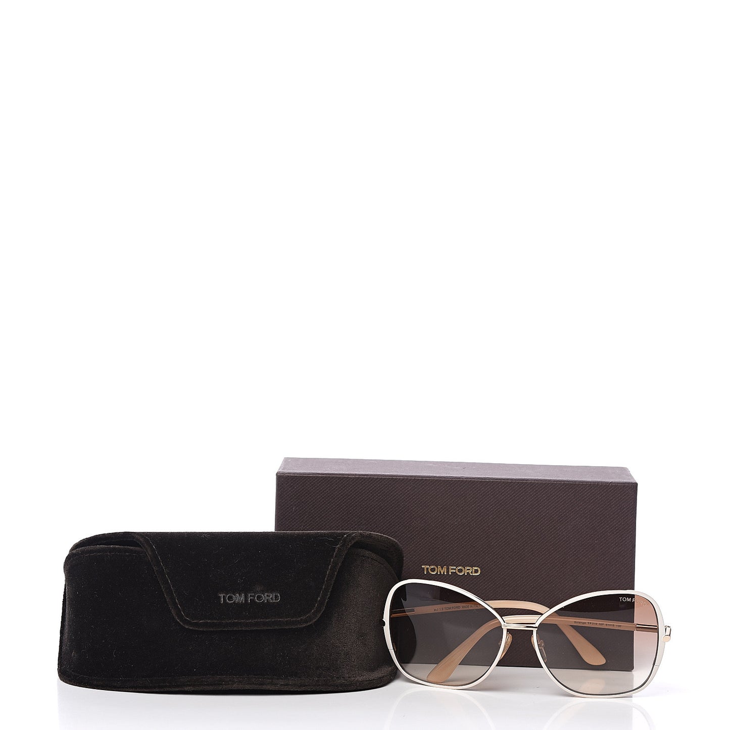 Solange Sunglasses TF319 Rose Gold White