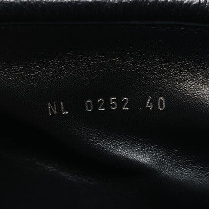 Louis Vuitton Calfskin Monogram Patti Wedge Half Boots 40 Black 8 of 12