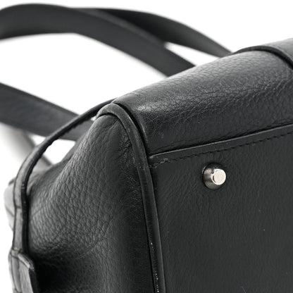 Christian Dior Calfskin Logo Charms Boston Black 12 of 14