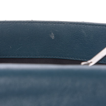 Saint Laurent Sheepskin Matelasse Monogram Medium College Bag Peacock Green 14 of 17