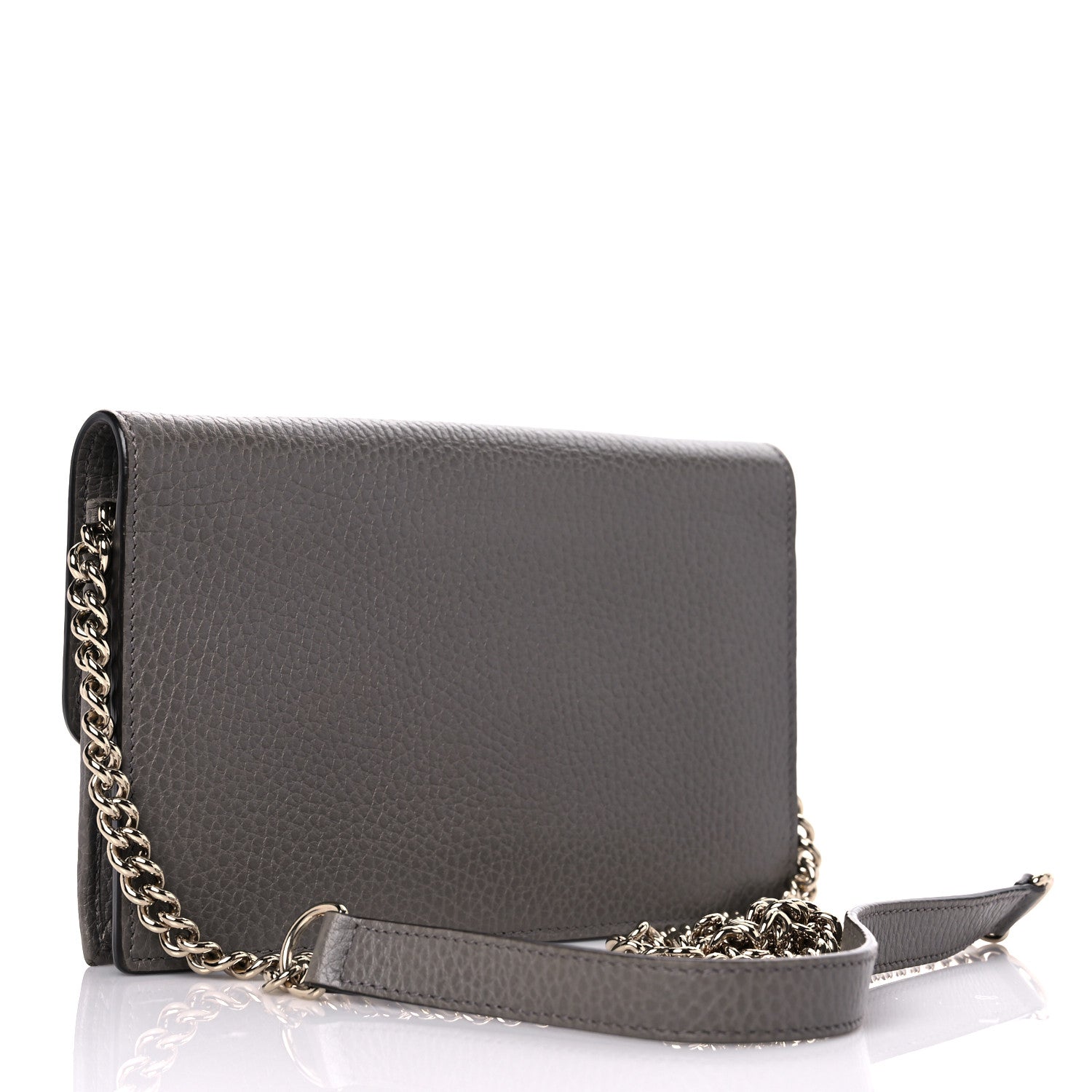 Gucci Dollar Calfskin Interlocking G Chain Wallet Loess 3 of 11