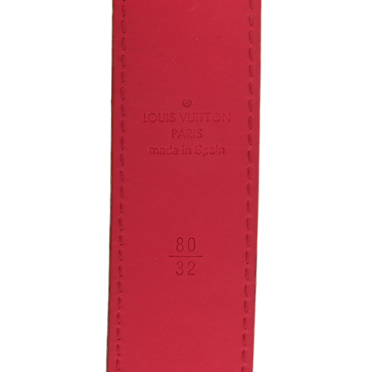Monogram Multicolor LV Cut Reversible Belt 80 32 White Grenade