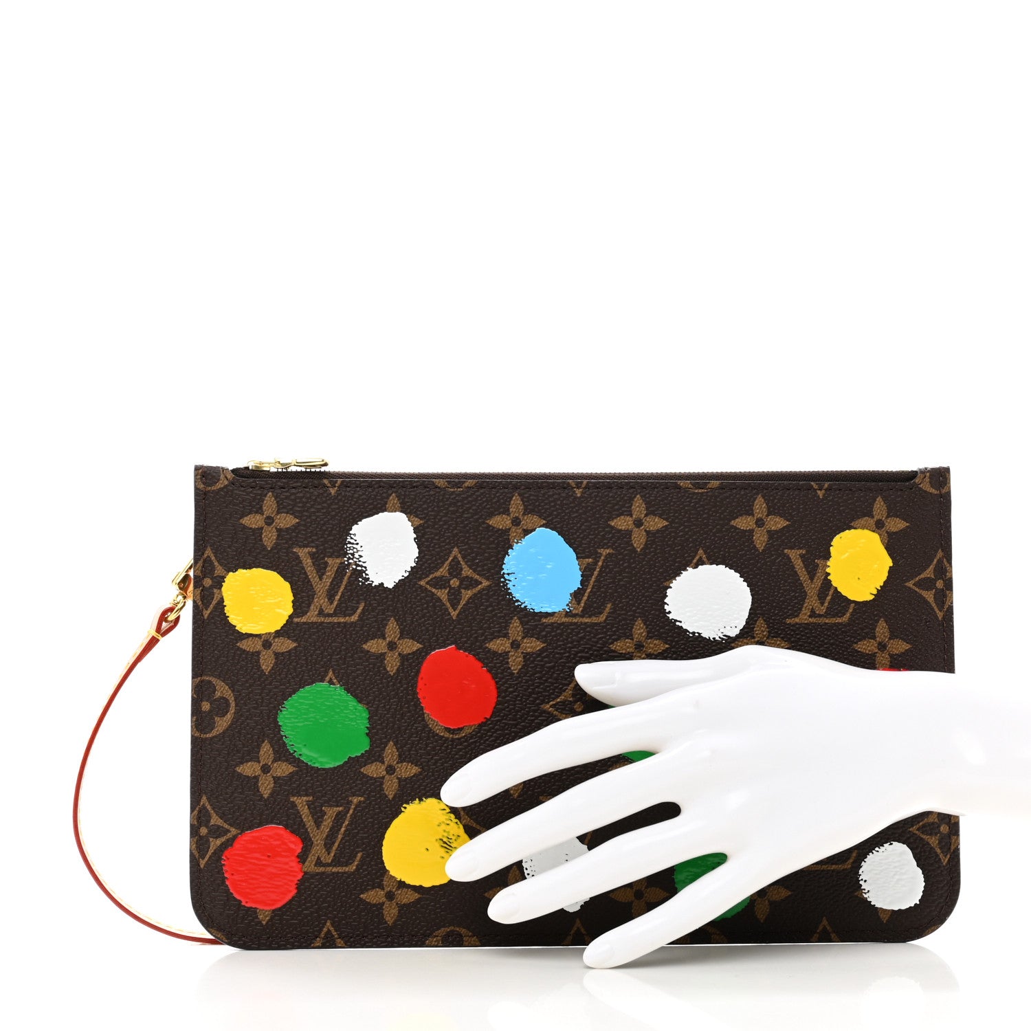 Louis Vuitton x YK Monogram Painted Dots Neverfull MM Pochette 2 of 6