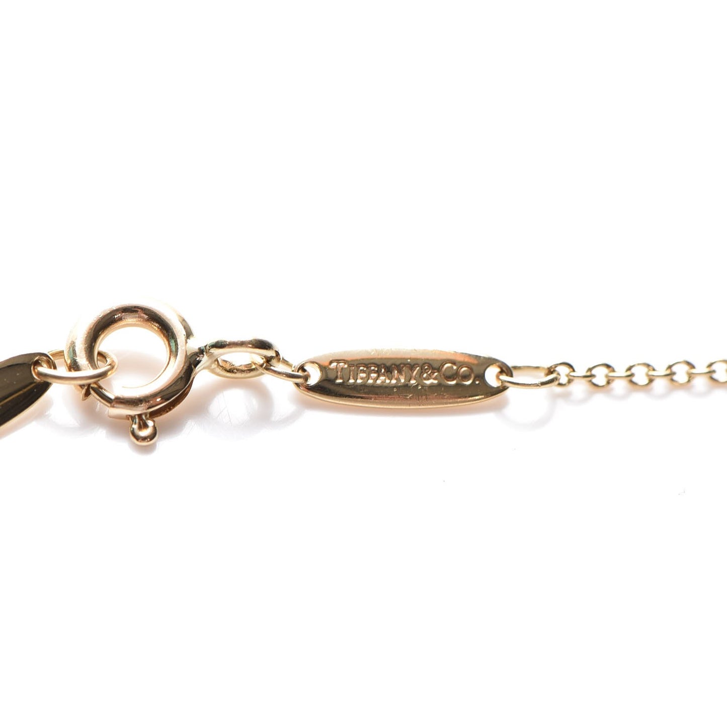18K Yellow Gold Diamond .17ct Elsa Peretti Diamonds by the Yard Pendant Necklace
