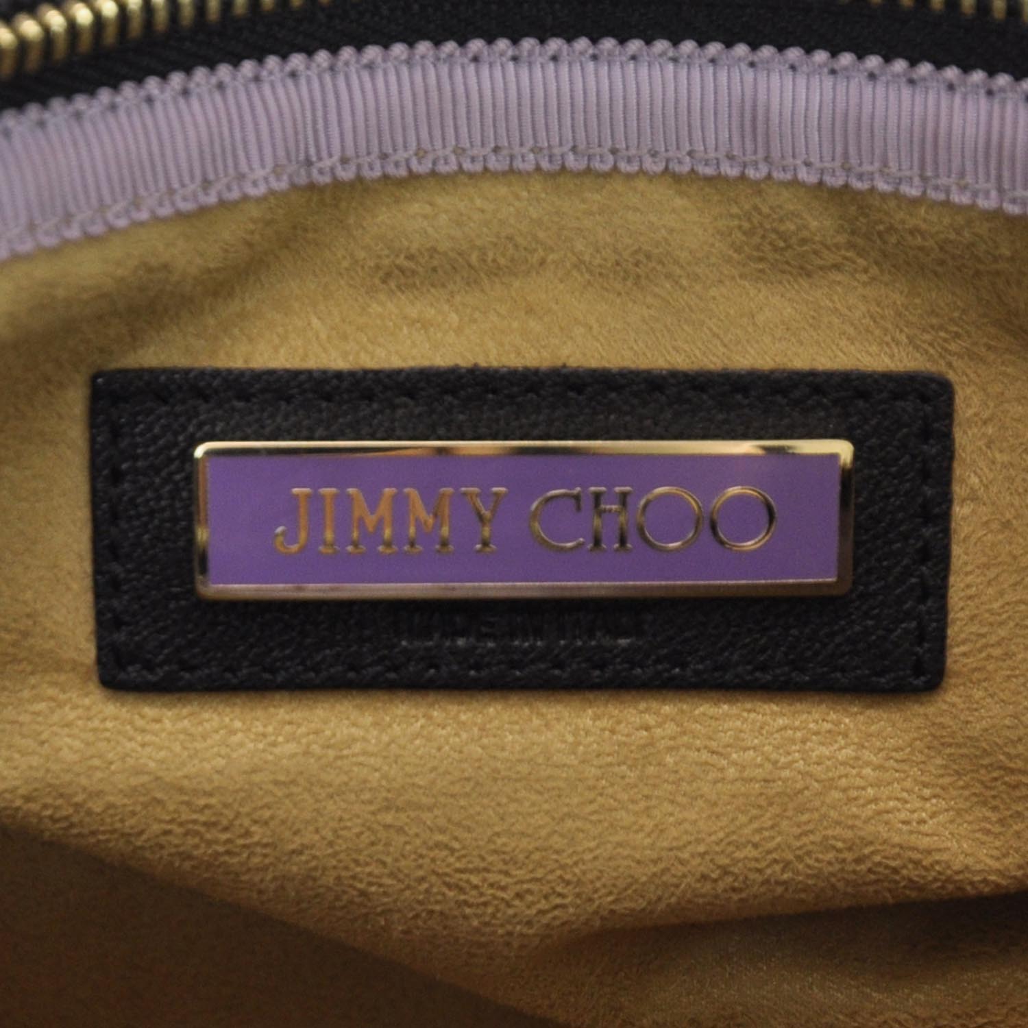 Jimmy Choo Leather Troy Clutch Black 6 of 6