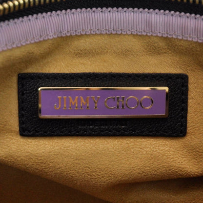 Jimmy Choo Leather Troy Clutch Black 6 of 6