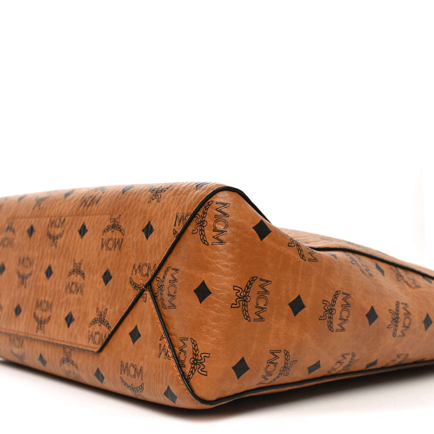 MCM Visetos Klassik Tote Cognac Black 9 of 9