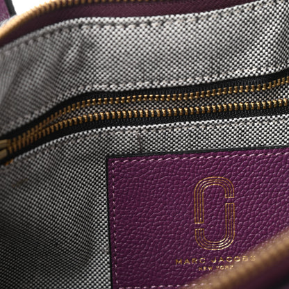 Marc Jacobs Calfskin Interlock Courier Messenger Purple 11 of 14