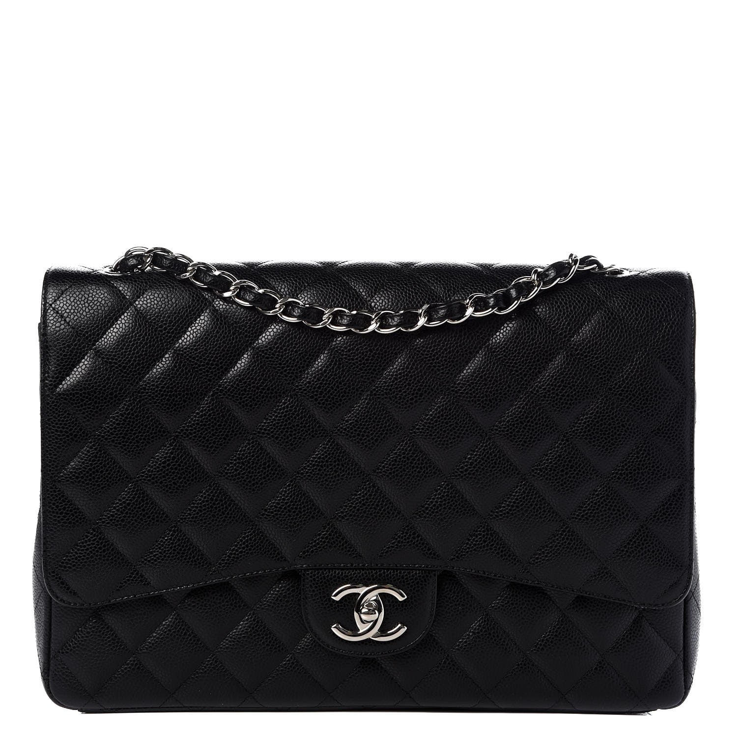 Chanel Caviar Quilted Maxi Double Flap Black 1 of 9