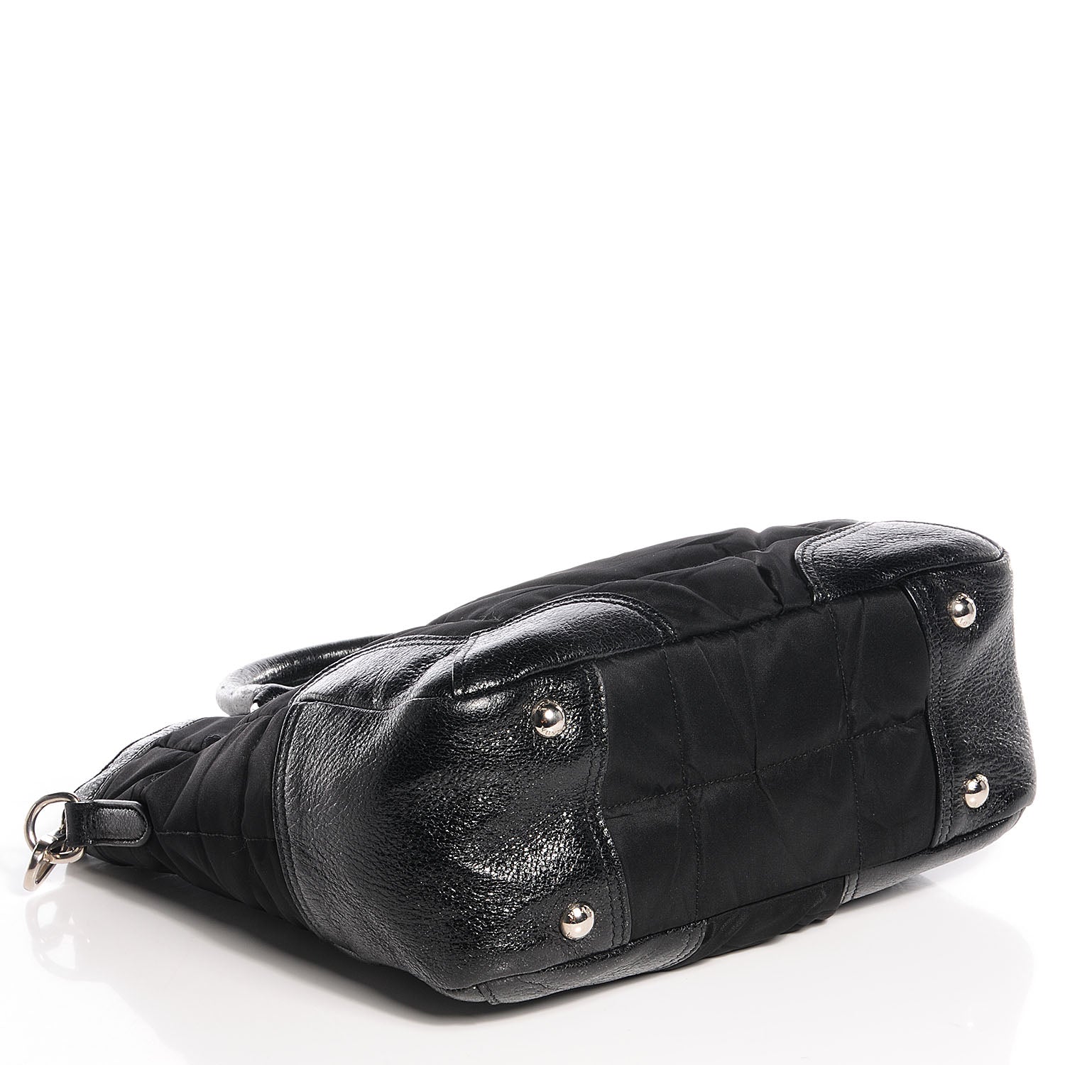 Prada Tessuto Nylon Quilted Tote Nero Black 6 of 12