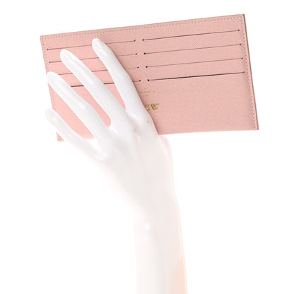 Louis Vuitton Calfskin Felicie Card Holder Insert Rose Ballerine 2 of 7
