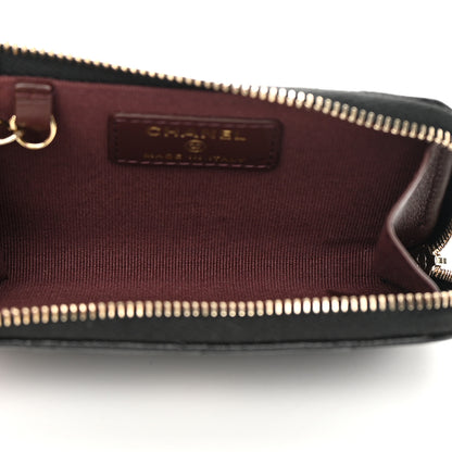 Chanel Caviar Quilted Zipped Key Holder Case Black 5 of 11