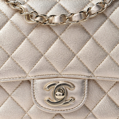 Chanel Metallic Lambskin Quilted Mini Square Flap Gold 10 of 10