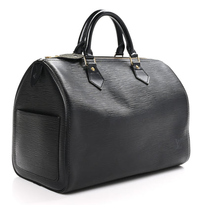 Louis Vuitton Epi Speedy 30 Black 3 of 14
