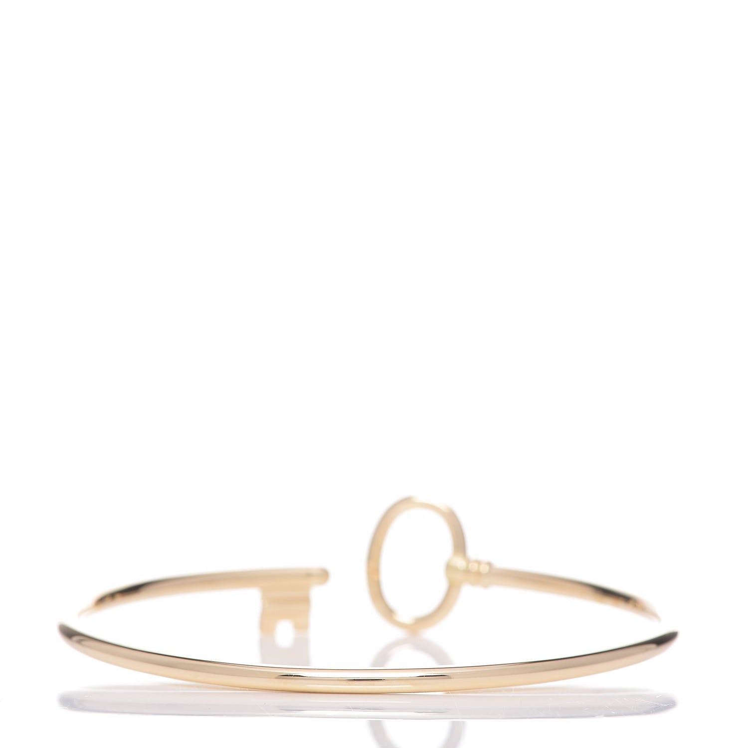 Tiffany 18K Yellow Gold Keys Wire Bracelet 3 of 6