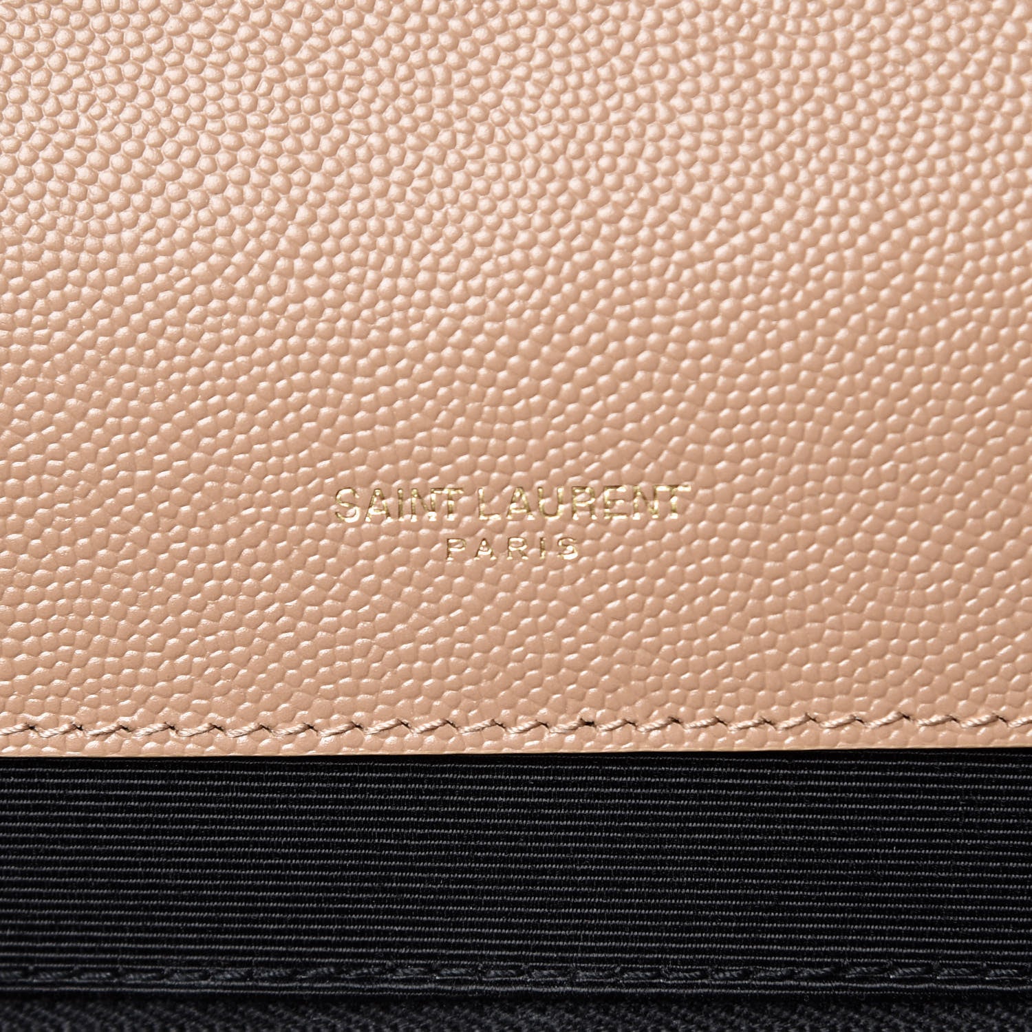 Saint Laurent Grain De Poudre Mixed Matelasse Large Triquilt Monogram Satchel Cork 7 of 10