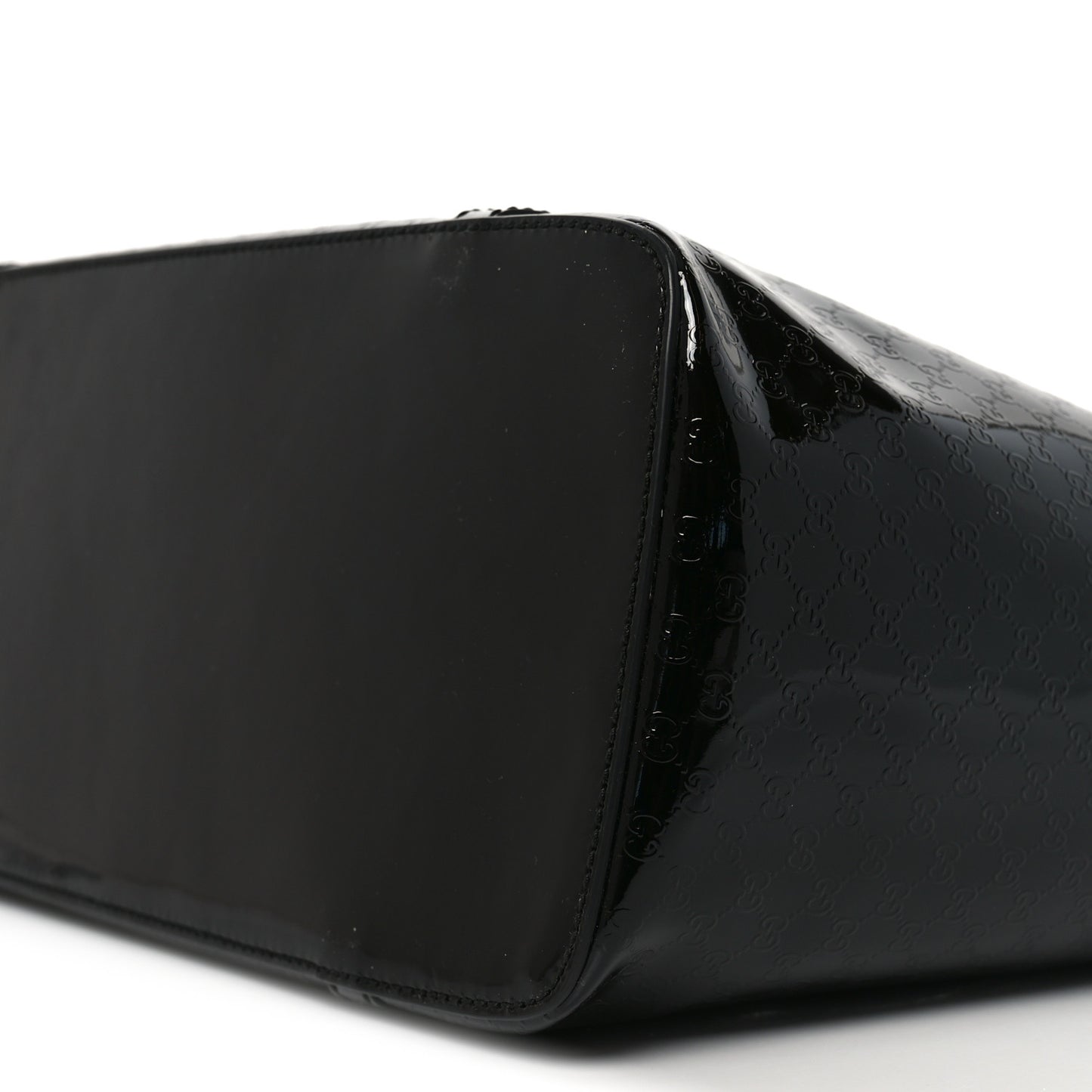 Patent Microguccissima Medium Nice Tote Black