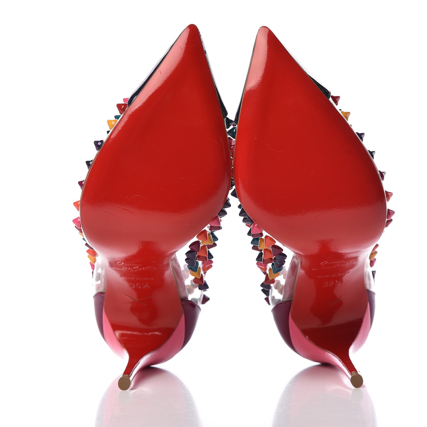 Patent PVC Spike Me 100 Pumps 35.5 Multicolor