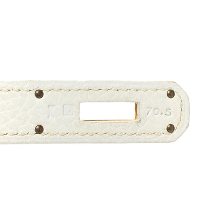 Hermes Taurillon Clemence Kelly Retourne 32 White 7 of 22