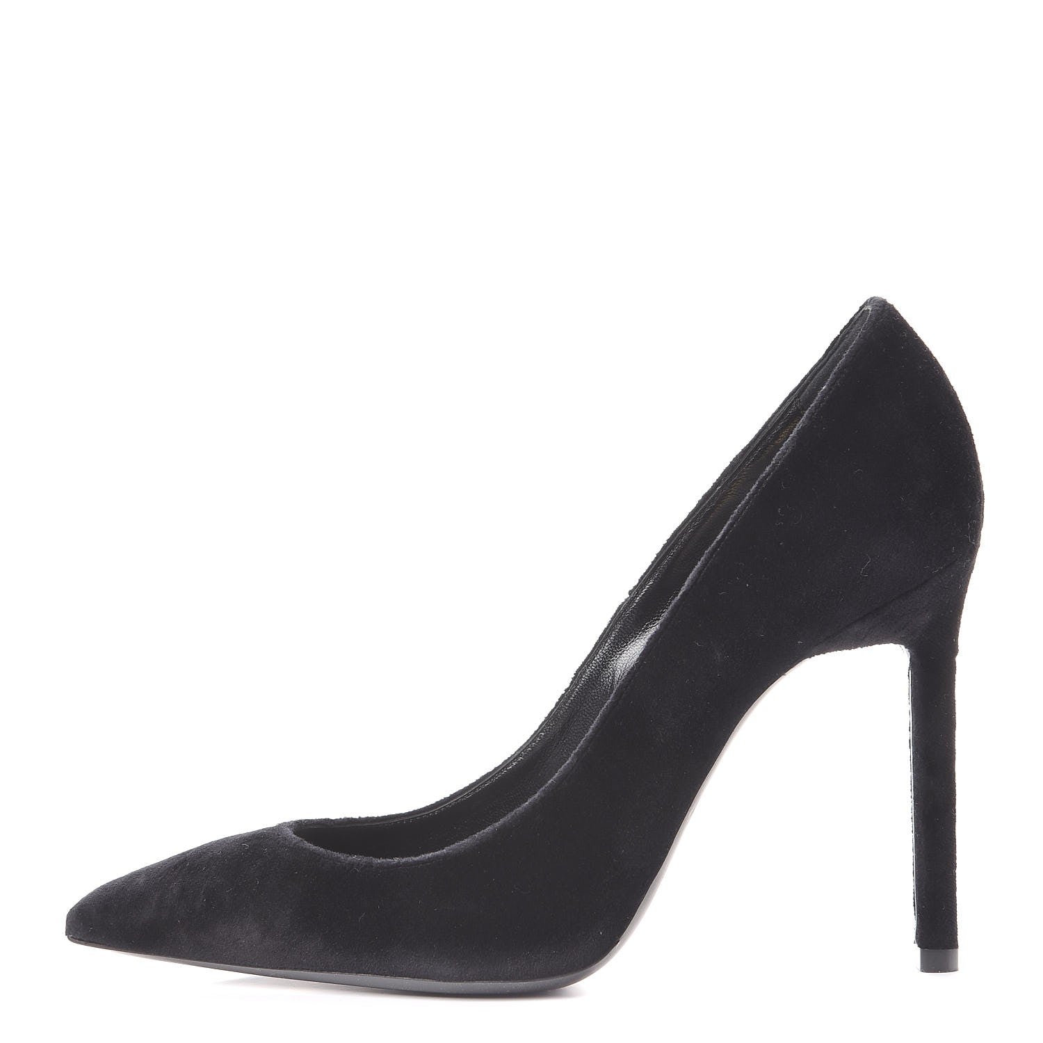 Saint Laurent Velvet Anja 105 Pumps 37 Black 1 of 10