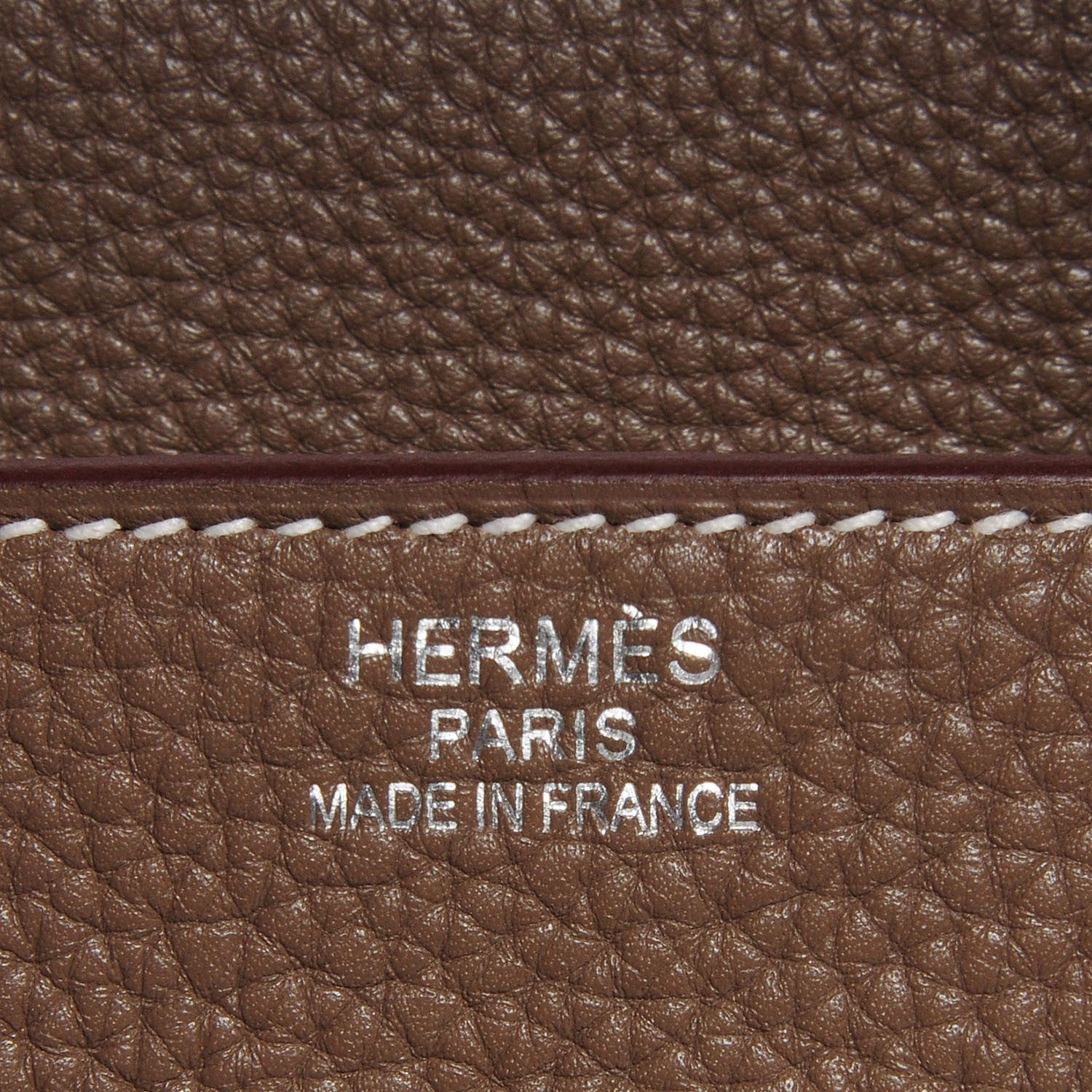 Hermes Taurillon Clemence Birkin 35 Etoupe 7 of 22