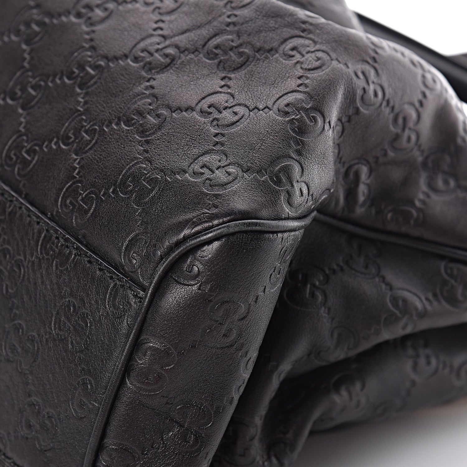 Gucci Guccissima Medium Sukey Tote Black 11 of 12
