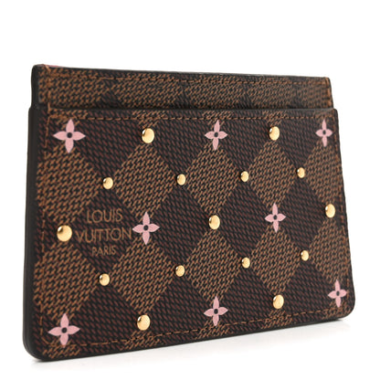 Louis Vuitton Damier Ebene Studded Card Holder 3 of 7