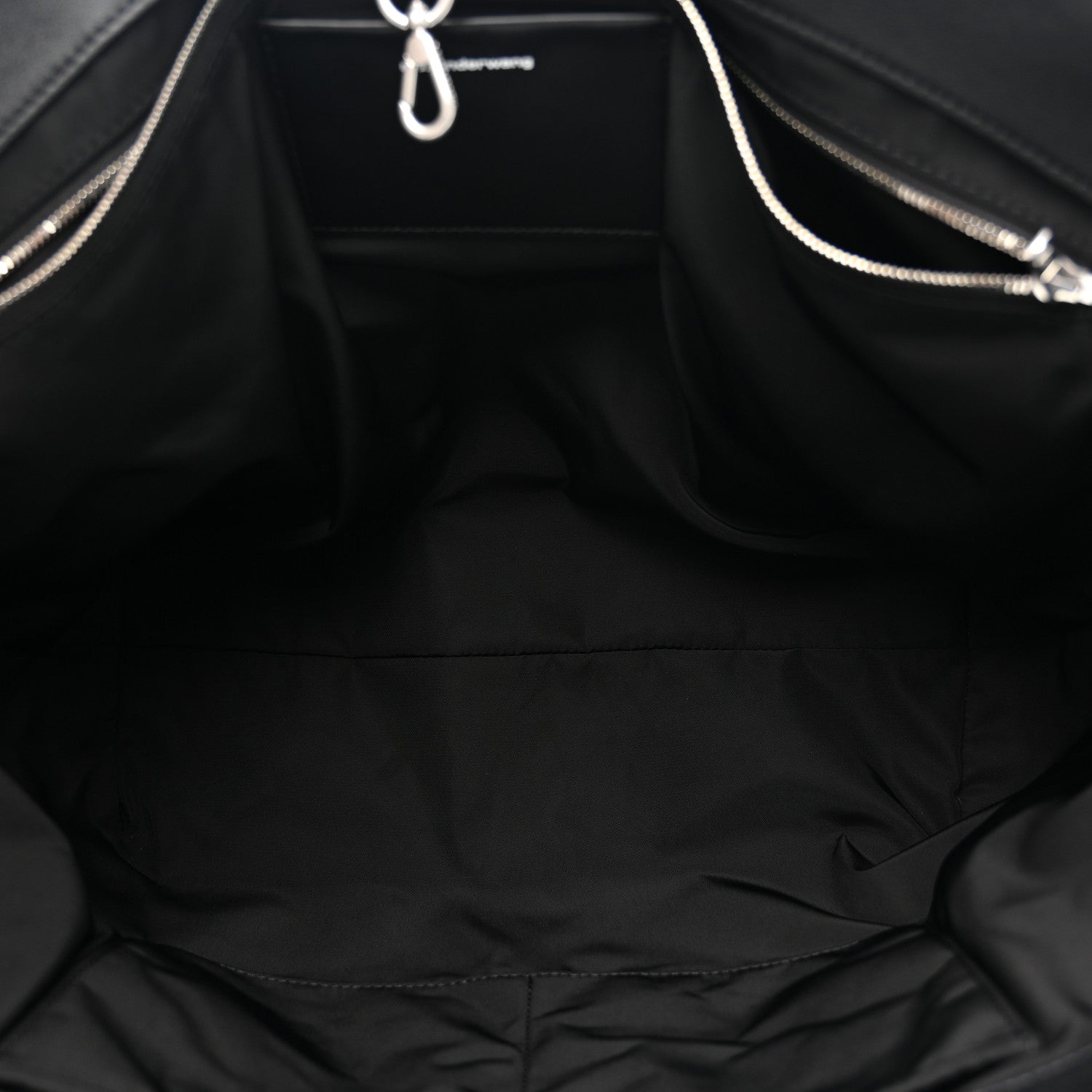 Alexander Wang Pebbled Calfskin Rhett Large Tote Black Silver Hardware 5 of 10