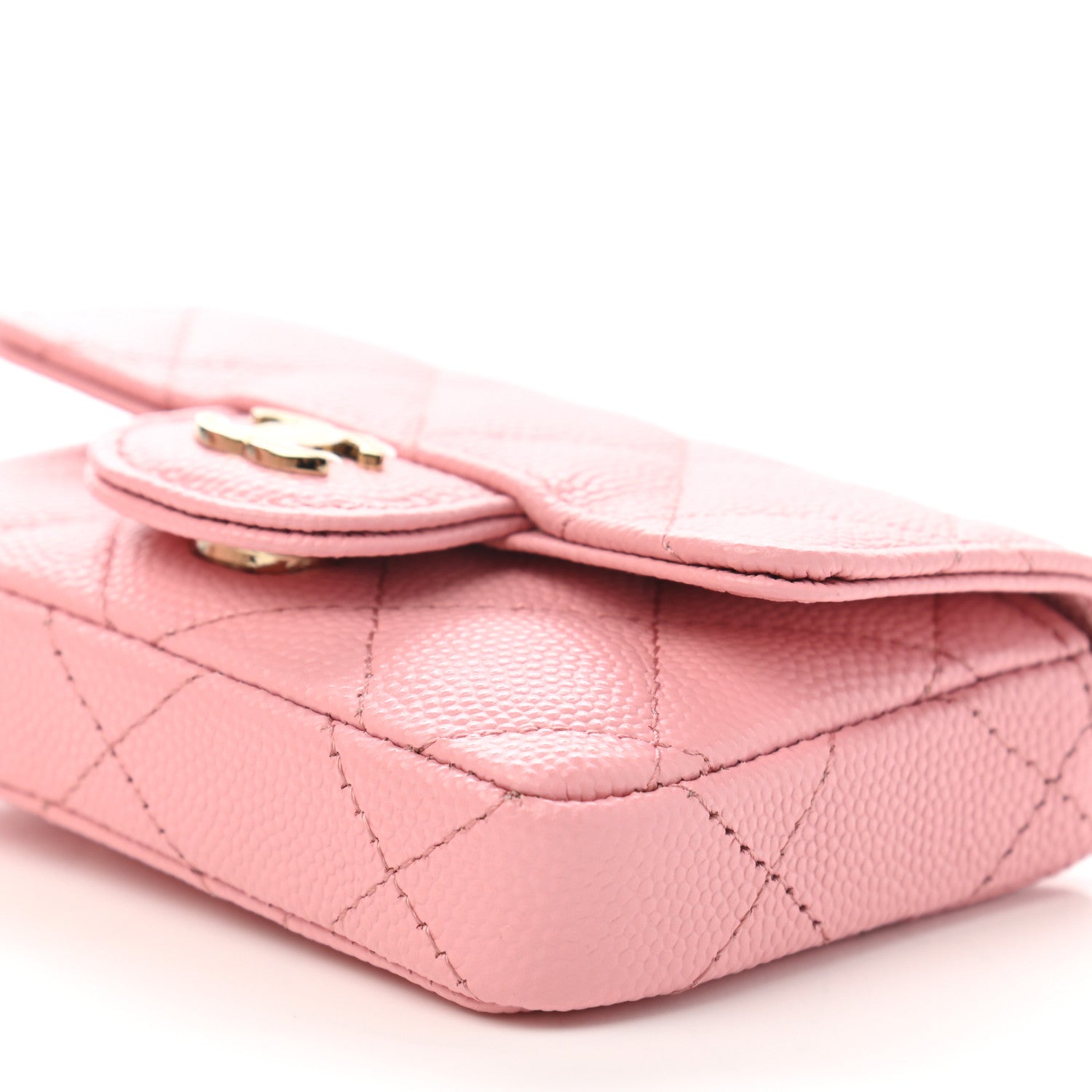 Chanel Caviar Quilted Mini Chain Belt Bag Light Pink 11 of 11