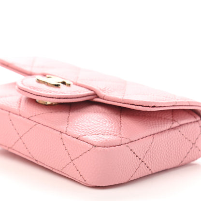 Chanel Caviar Quilted Mini Chain Belt Bag Light Pink 11 of 11