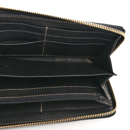 Gucci Calfskin Zip Around Capri Wallet Black 5 of 11