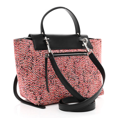 Celine Fuzzy Jacquard Calfskin Micro Belt Bag Red 3 of 12