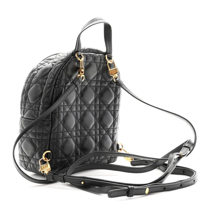 Christian Dior Lambskin Cannage Mini Backpack Black 3 of 11