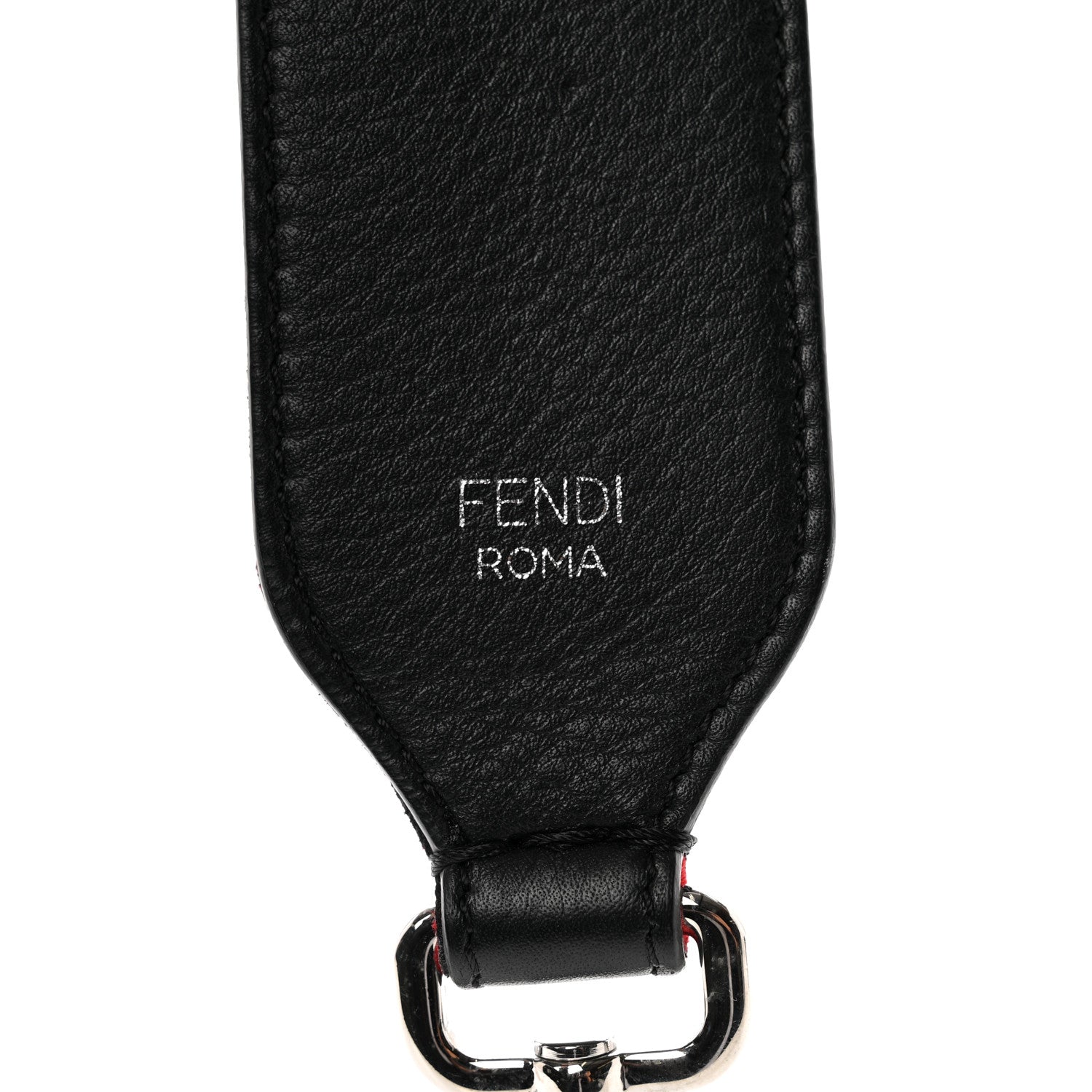 Fendi Velvet FF Mini Strap You Red 3 of 4