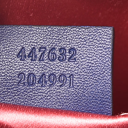 Gucci Velvet Matelasse Small GG Marmont Chain Shoulder Bag Cobalt 7 of 7