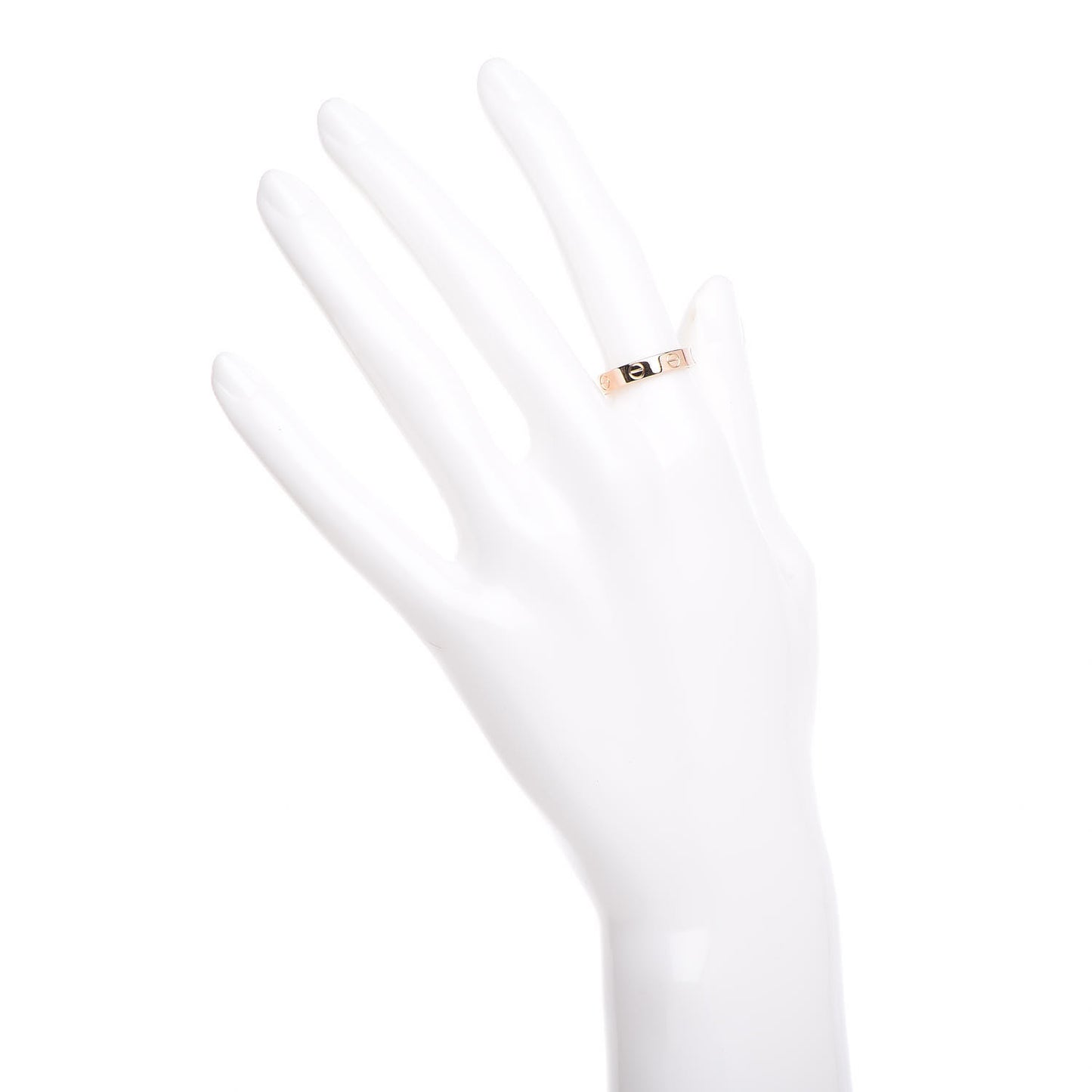18K Pink Gold 3.5mm LOVE Wedding Band Ring 52 6