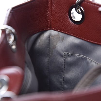 Chanel Caviar Quilted Petit Shopping Tote PST Burgundy 11 of 13