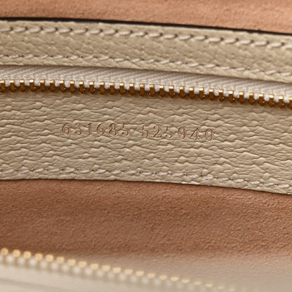 Gucci GG Supreme Monogram Textured Dollar Calfskin Web Medium Ophidia Shopping Tote Beige Ebony Mystic White 7 of 12