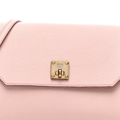 MCM Grained Calfskin Small Milla Clutch Pale Mauve 7 of 9