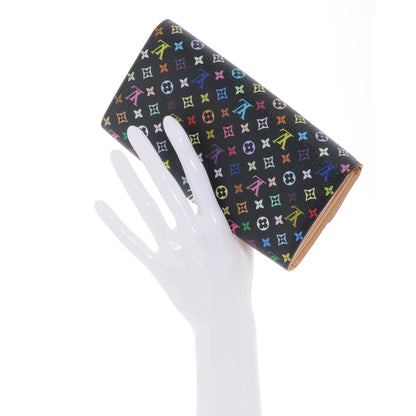 Louis Vuitton Monogram Multicolor Sarah Wallet Black 2 of 6