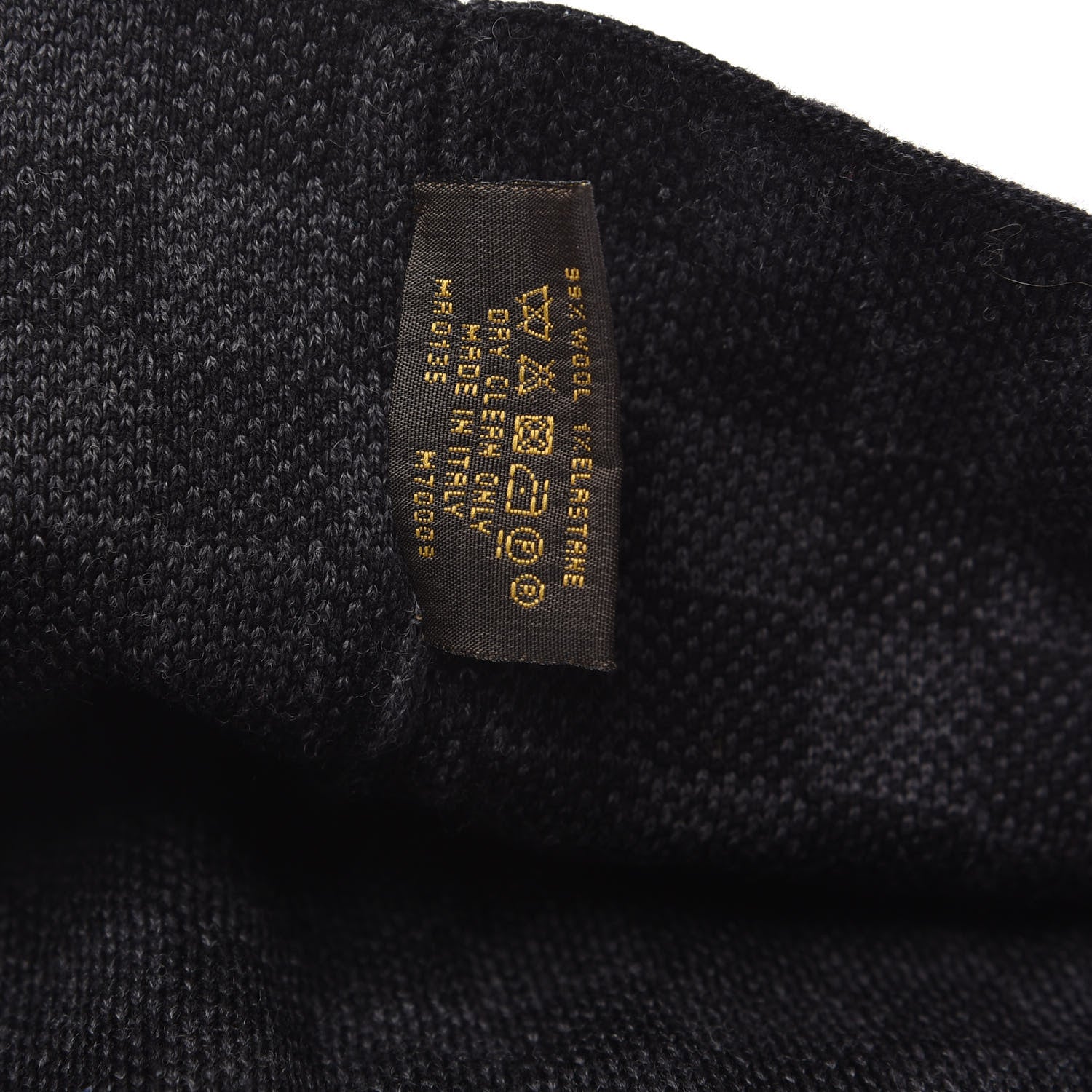 Louis Vuitton Wool Petit Damier Hat NM Graphite 4 of 4